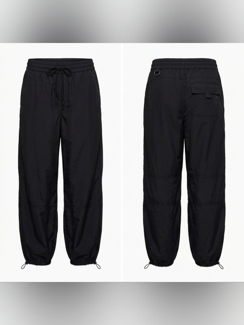 Aritzia Black Parachute Pants